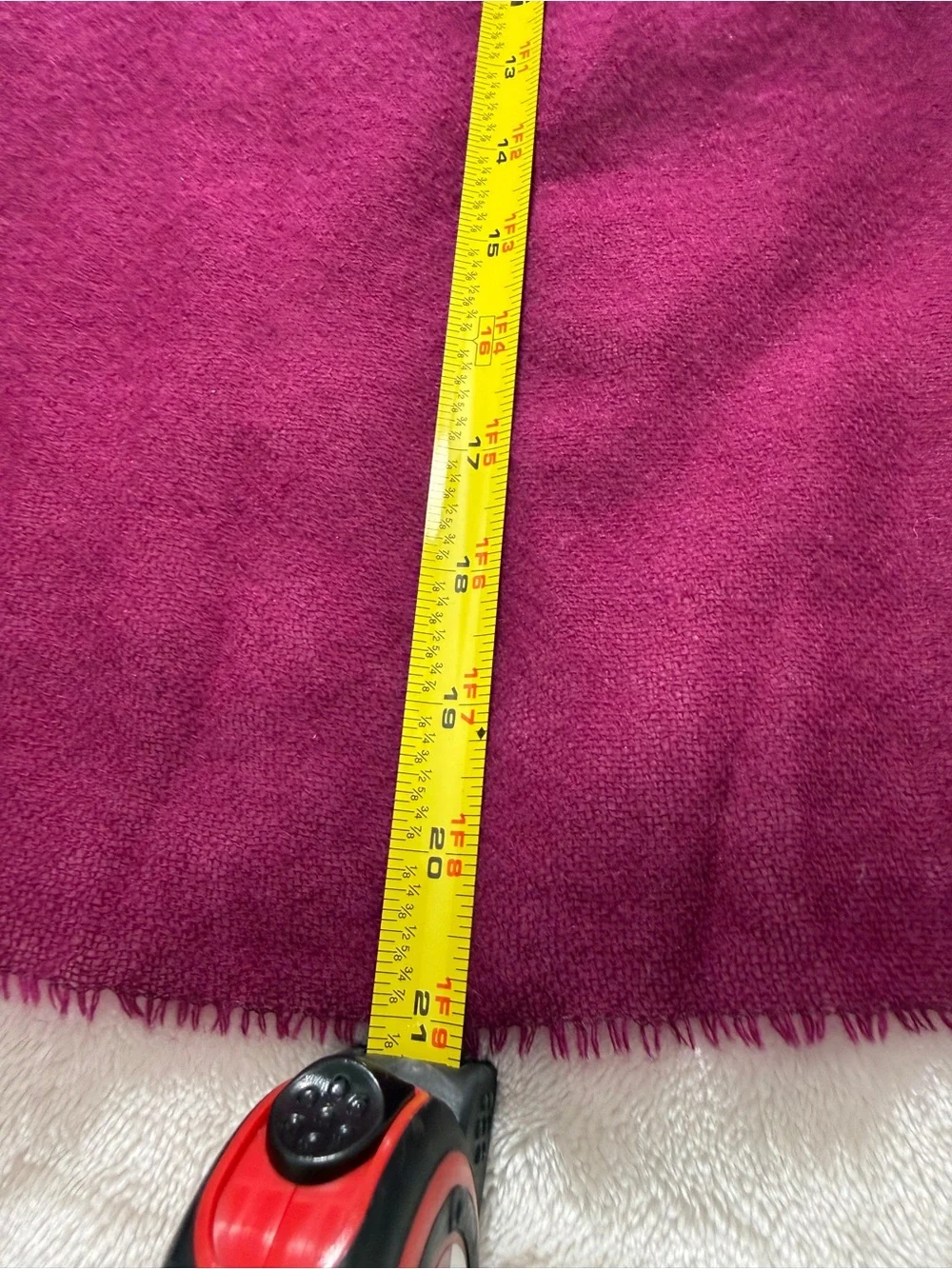 Saks Fifth Avenue BLACK Cashmere Wrap Lightweight Scarf Open Weave Fuchsia